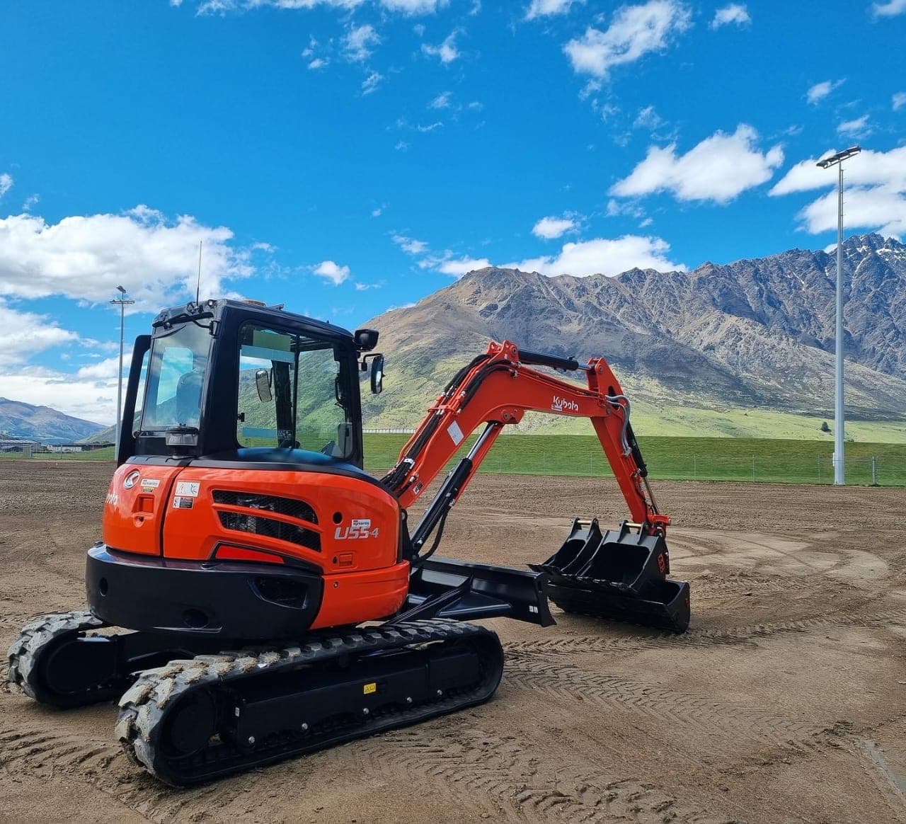 Kubota U55-4 excavator from the Lewis Excavator Hire fleet